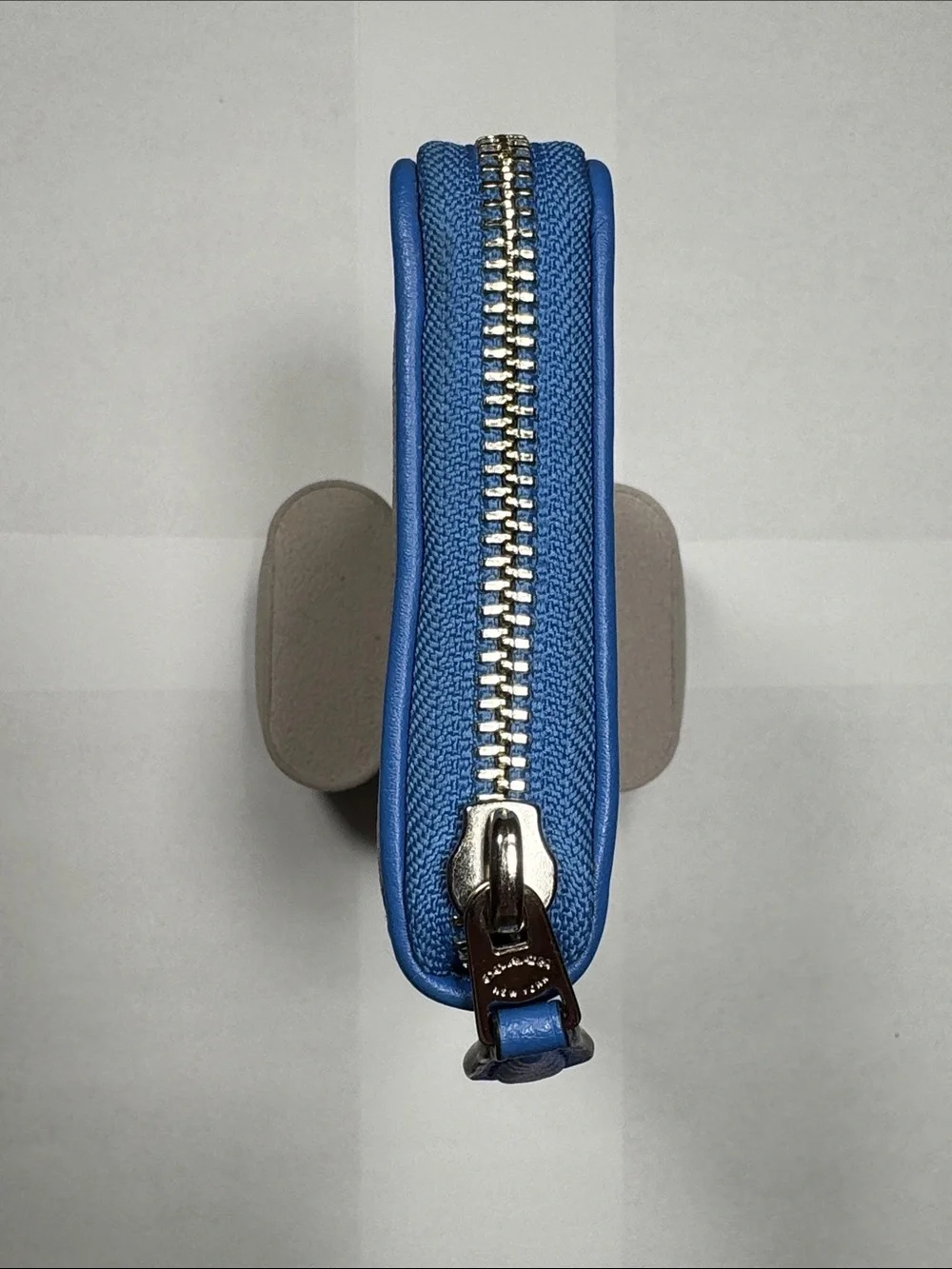 Coach Signature Stripe Accordion Zip Wallet